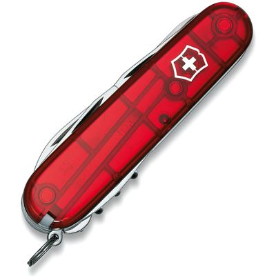Scyzoryk CLIMBER 91 mm CZERWONY przezroczysty