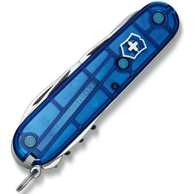 Scyzoryk CLIMBER 91 mm NIEBIESKI przezroczysty