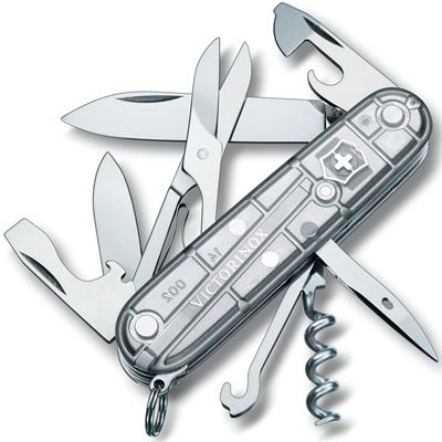 Scyzoryk CLIMBER 91 mm SREBRNY przezroczysty