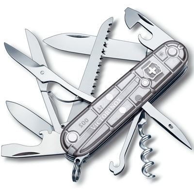 Scyzoryk HUNTSMAN 91 mm SREBRNY transparentny