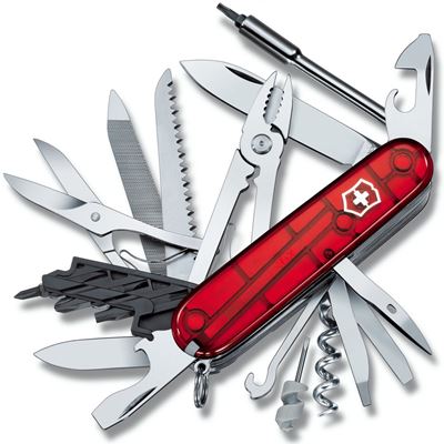 Scyzoryk CYBERTOOL 41 91 mm CZERWONY przezroczysty