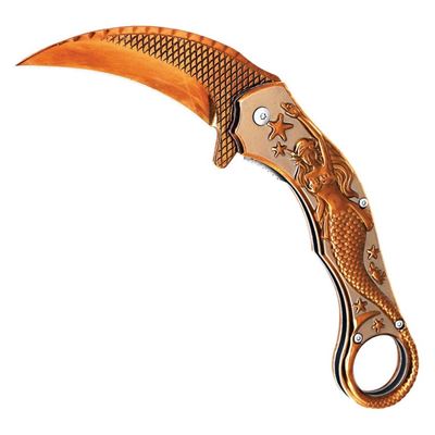 Nóż składany MERMAID karambit ROSE GOLD