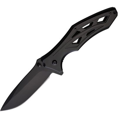 Nóż BLACK ELITE z gładkim ostrzem