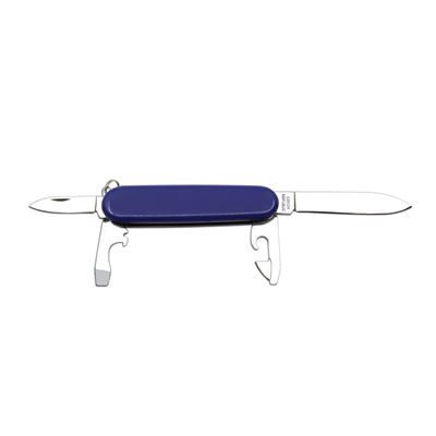NÓŻ Z KLAMKĄ 4D CLASSIC NEREZ rękojeść PLAST BLUE