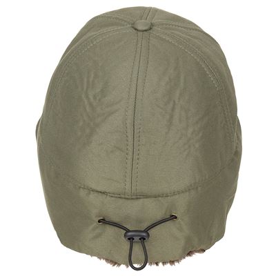 Czapka z daszkiem TRAPPER zimowa GREEN
