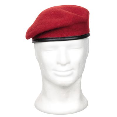 Beret COMMANDO koralowy CZERWONY