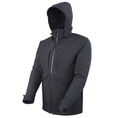 Kurtka - parka OVERCAST SOFTSHELL CZARNA