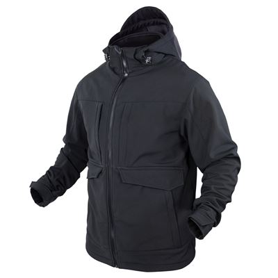 Kurtka - parka OVERCAST SOFTSHELL BLACK