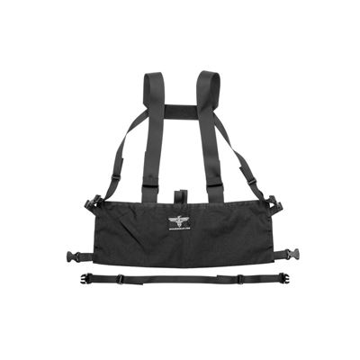 Kamizelka chest rig MOLLE PALS, lekka tkanina 600D, CZARNA INVADERGEAR 1010737-06 2