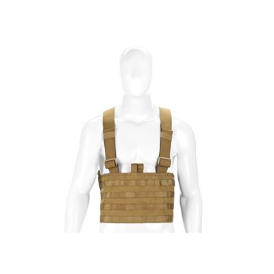 Kamizelka typu chest rig MOLLE PALS, lekka tkanina 600D COYOTE INVADERGEAR 1010737-30 3