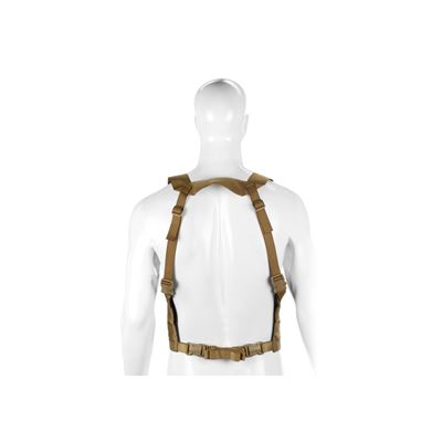 Kamizelka typu chest rig MOLLE PALS, lekka tkanina 600D COYOTE INVADERGEAR 1010737-30 6