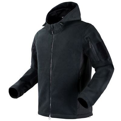 Kurtka MERIDIAN FLEECE zapinana na zamek błyskawiczny BLACK