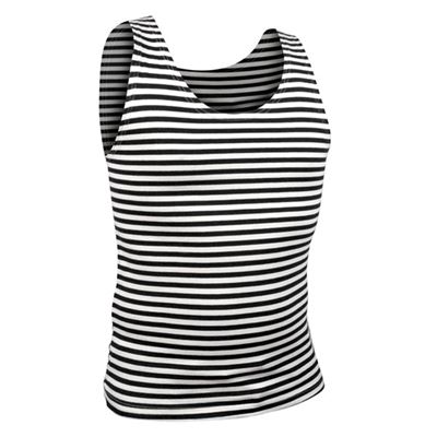 Tank top w paski MARINE BLACK