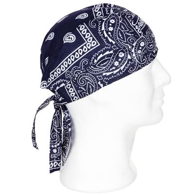 Chusta HEADWRAP Western NIEBIESKA