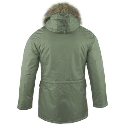 Kurtka amerykańskiego pilota N-3B BASIC długa GREEN