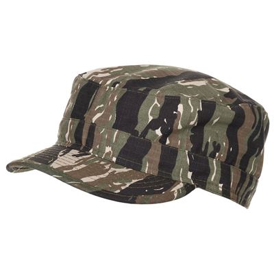 Czapka polowa US, krój BDU, rip-stop, TIGER STRIPE CAMO