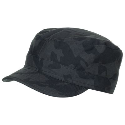 Czapka polowa US, krój BDU, rip-stop, NIGHT CAMO