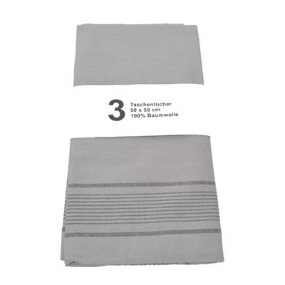 Chustka BW 50 x 50 cm, szara z paskiem, opakowanie 3 szt. Bundeswehr 10260A010 2