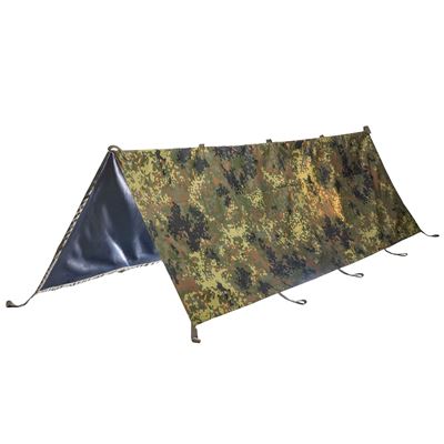Plandeka biwakowa 280 x 300 cm BW SpezKr IRR BW FLECKTARN