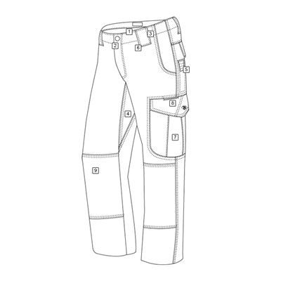 Spodnie damskie 24-7 ASCENT micro rip-stop KHAKI