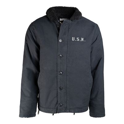 Kurtka zimowa z futerkiem USN N-1 BLUE