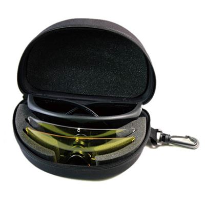 Okulary taktyczne FIRE TEC w etui z 3 szkłami