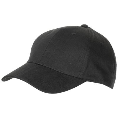 Czapka baseballowa niskoprofilowa CZARNA