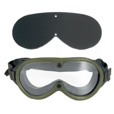 Okulary taktyczne US M44 2 szkła w pudełku ZIELONE