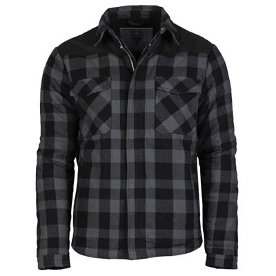 Koszula LUMBER z zamkiem błyskawicznym ocieplana BLACK/GRAY