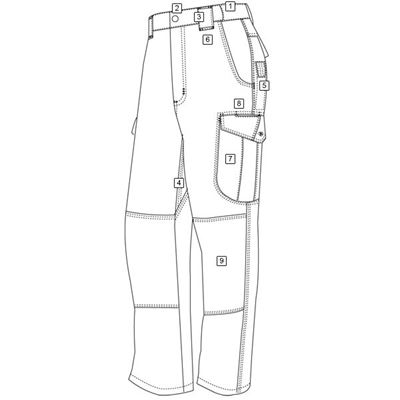 Spodnie 24-7 ASCENT micro rip-stop COYOTE