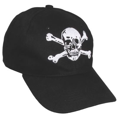 Czapka z daszkiem z czaszką BLACK