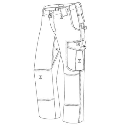 Damskie spodnie 24-7 ASCENT micro rip-stop BLUE