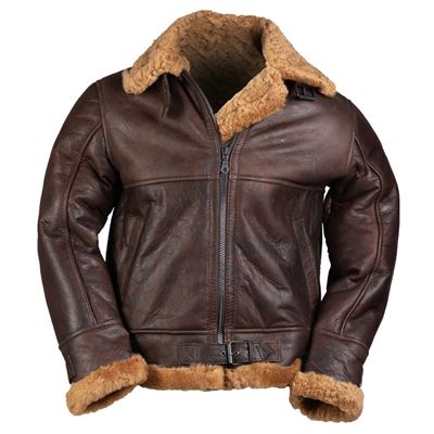 Kurtka skórzana US B46 SHEEPSKIN BLACK