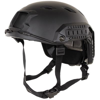 Kask spadochroniarski FAST kompletny CZARNY