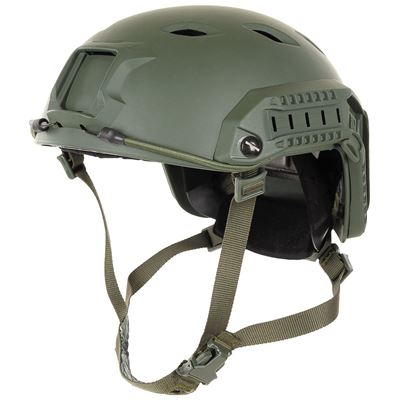 Kask spadochroniarski FAST kompletny ZIELONY