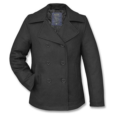Płaszcz US PEA COAT wełniany CZARNY
