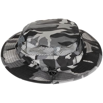Czapka Mesh Boonie GREY CAMO MFH 10720M 2
