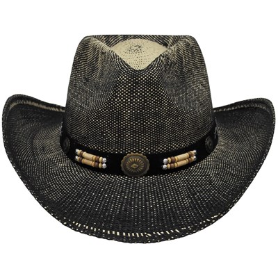 Słomkowy kapelusz TEXAS BLACK