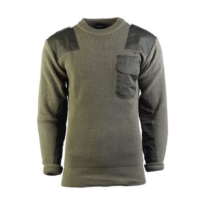Sweter BW ACRYL z kieszenią ZIELONY
