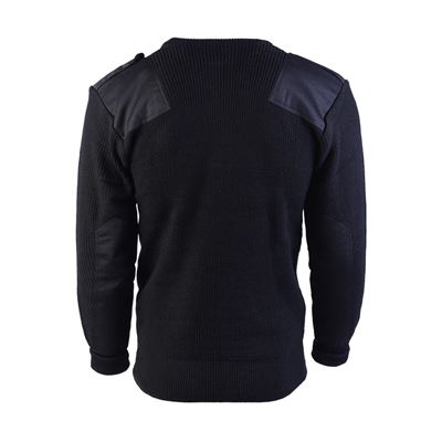 Sweter BW ACRYL z kieszenią CZARNY