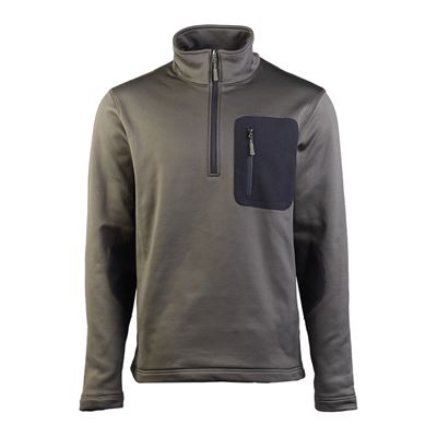 Bluza THERMO-FLEECE ¾ ZIP ZIELONA