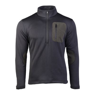 Bluza THERMO-FLEECE ¾ ZIP CZARNA