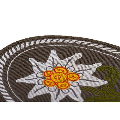 Naszywka z motywem alpejskiego szarotki, okrągła, Edelweiss CLAWGEAR 1084425 2
