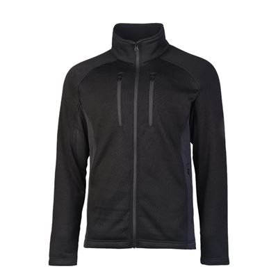 Outdoorowa bluza z kapturem STRUCTURE-FLEECE BLACK