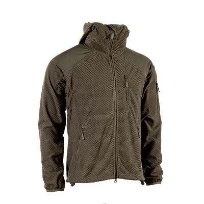 Rozpinana bluza z kapturem z polaru DELTA GREEN