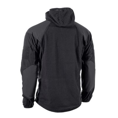 Rozpinana bluza z kapturem z polaru DELTA BLACK