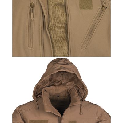 Kurtka softshell SCU 14 DARK COYOTE