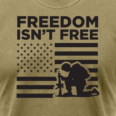 Koszulka FREEDOM ISN'T FREE z krótkim rękawem COYOTE