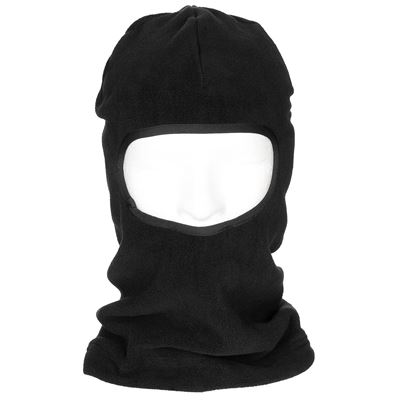 Kukla 1 otvor Poliester-fleece CZARNY