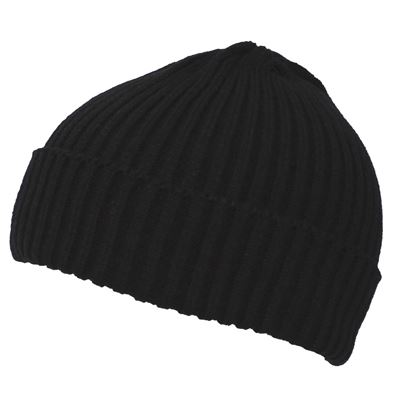 Dzianinowa czapka RIP krótka BLACK